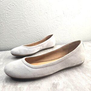 Naturalizer Ballet Flats Sz 8 Wide Fit Light Gray Dressy Comfort Ballerina Shoes